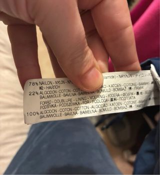 Parka Zara azul capucha Talla XS