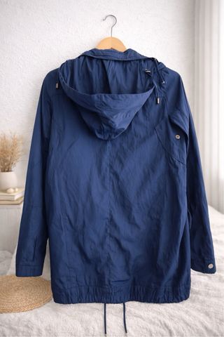 Parka Zara azul capucha Talla XS
