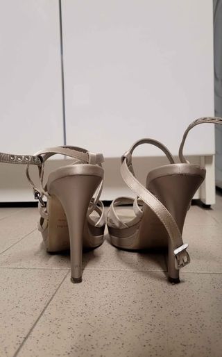 Sandali eleganti oro/argento