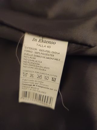 Abrigo de cuero marrón