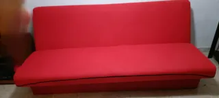 Sofá Cama Matrimonio Rojo