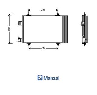 Condensador PEUGEOT Partner 96- // CITROEN Berlingo 96-11 / Xsara 97-05 / Xsara Picasso 99-