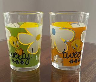 2 Vasos Infantiles Tweety Flores