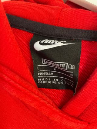 Sudadera Nike corta roja