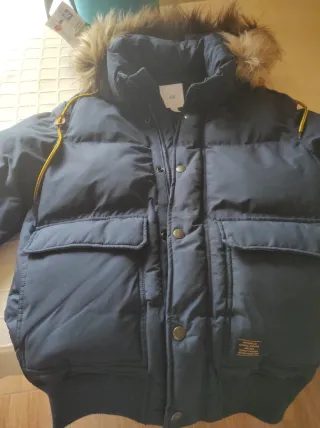 Anorak H&M Unisex Azul Marino Talla XS