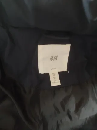 Anorak H&M Unisex Azul Marino Talla XS