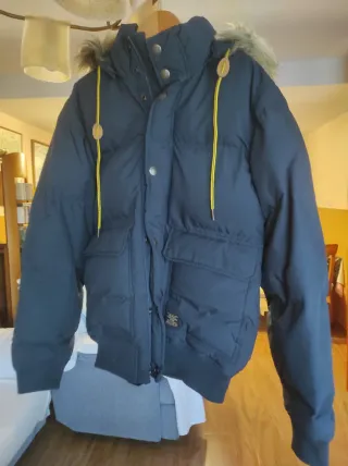 Anorak H&M Unisex Azul Marino Talla XS