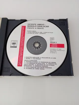 Cd Vicente Amigó Manolo Sanlúcar Guitarra española