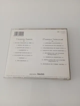 Cd Vicente Amigó Manolo Sanlúcar Guitarra española