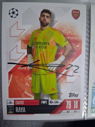 Cromo David Raya Arsenal Champions League Topps
