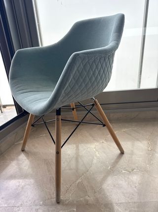 Silla diseño mint tapizada madera