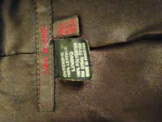 Chaqueta de cuero marrón