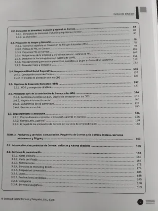 Temas para oposiciones a correos encuadernados