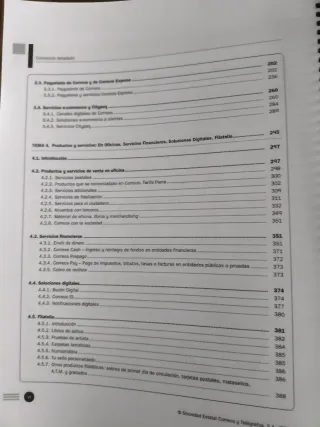 Temas para oposiciones a correos encuadernados