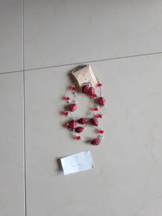 Collar y pendientes Bilo espiral plata