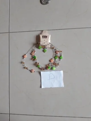 Collar y pendientes Bilo espiral plata