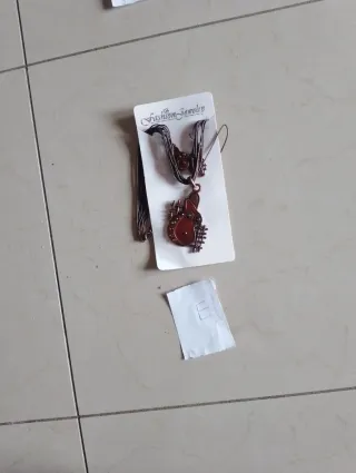 Collar y pendientes Bilo espiral plata