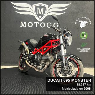 DUCATI MONSTER 695 - 2008, 38337km. 1 AÑO GARANTÍA