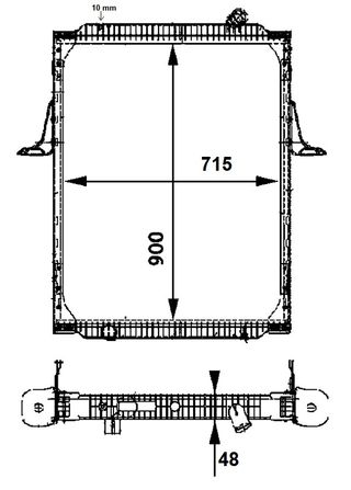 Radiador (RVI) RENAULT Kerax 01-