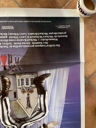 Cartel original Beetlejuice (Bitelchus) 1988