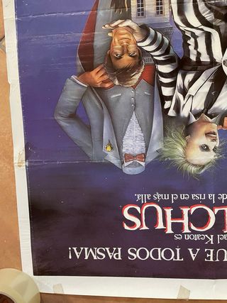 Cartel original Beetlejuice (Bitelchus) 1988