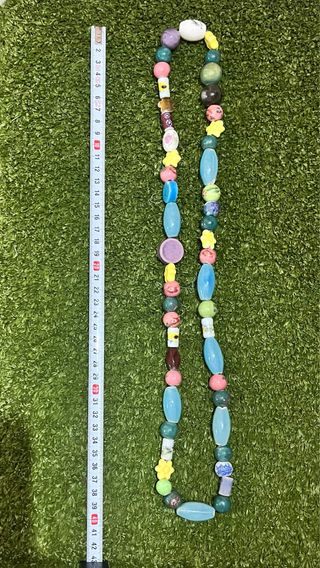 Collar de cerámica multicolor
