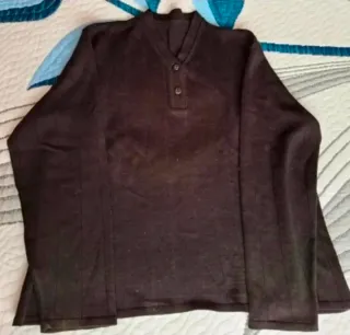 Jersey negro manga larga talla M