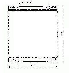 Radiador MERCEDES (O 530) Citaro 98-