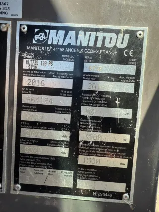 Manitou MLT 735-120 ps Telescópico
