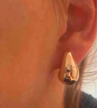 Pendientes Gota Plateados