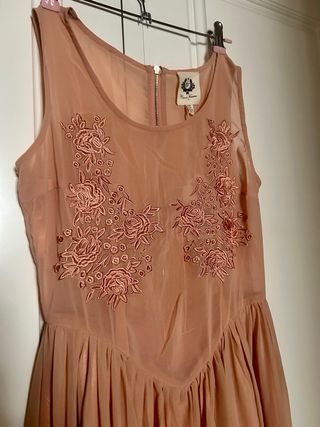 Vestido bordado nuevo fiesta bodas talla S