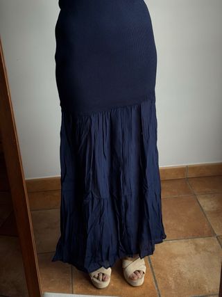Vestido Zara largo azul