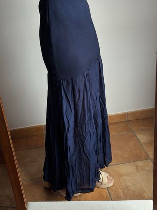 Vestido Zara largo azul