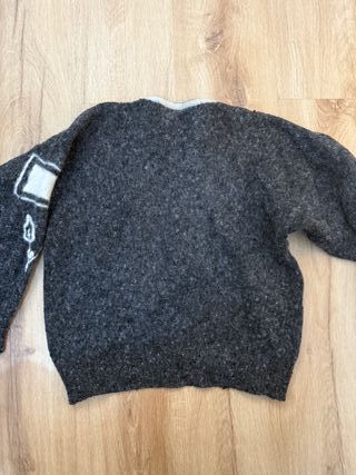 jersey vintage lana y mohair estampado geométrico