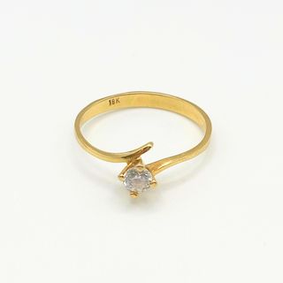 Anillo Solitario 18K, 1.92gr, T-16