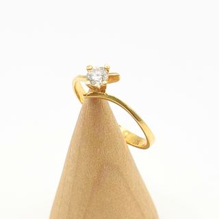 Anillo Solitario 18K, 1.92gr, T-16