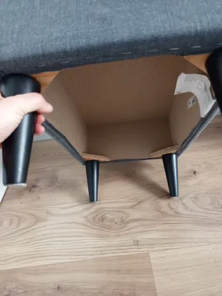 Reposapiés IKEA Strandrom gris oscuro