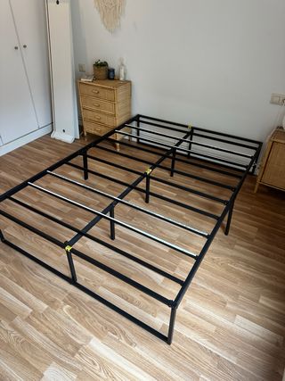 Somier Metálico Negro 190x90 Recogida en Granoller