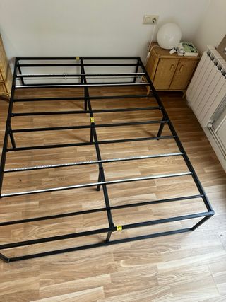 Somier Metálico Negro 190x90 Recogida en Granoller