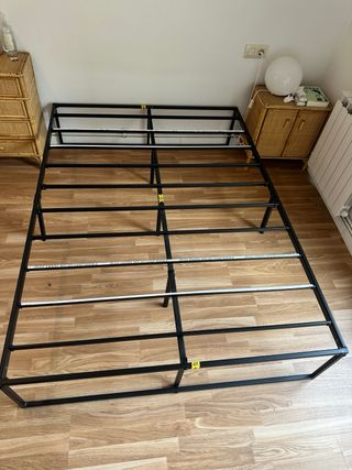 Somier Metálico Negro 190x90 Recogida en Granoller