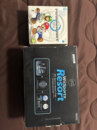 Nintendo Wii Negra + Mario Kart Wii