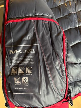 Abrigo Plumífero Michael Kors Rojo Talla XS