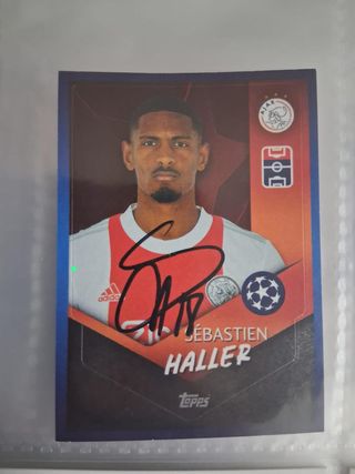 Cromo Sébastien Haller firmado Topps