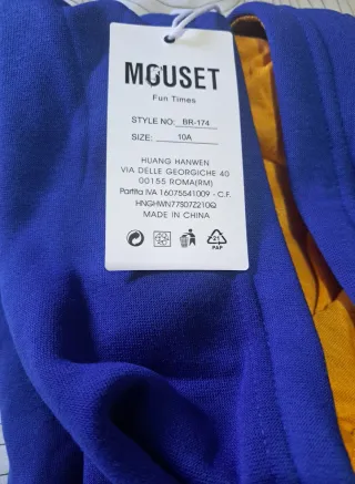 Chándal infantil azul y amarillo [T 10 años]