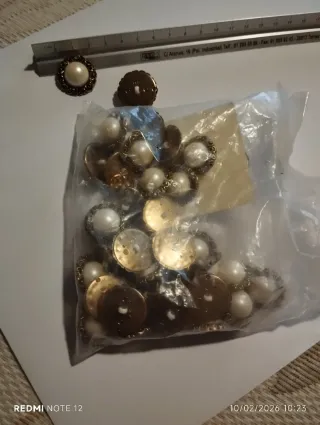 Lote botones alta costura vintage