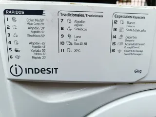 Lavadora Indesit 6kg