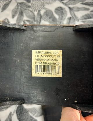 Relógio de mesa vintage madeira