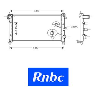 Radiador FIAT Panda 1.3 JTDM 04-