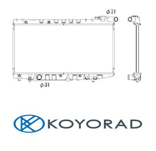 Radiador TOYOTA COROLLA GTI 87-92