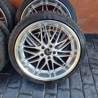 Llantas Audi 5x112 9.5 garganta pulida